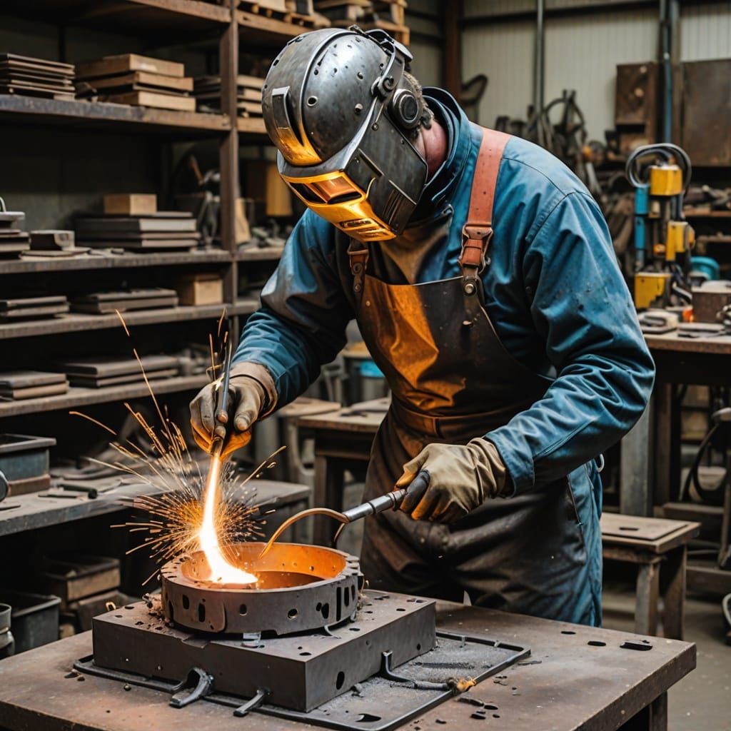 Melting metal when welding metal.  by @Max Strandberg