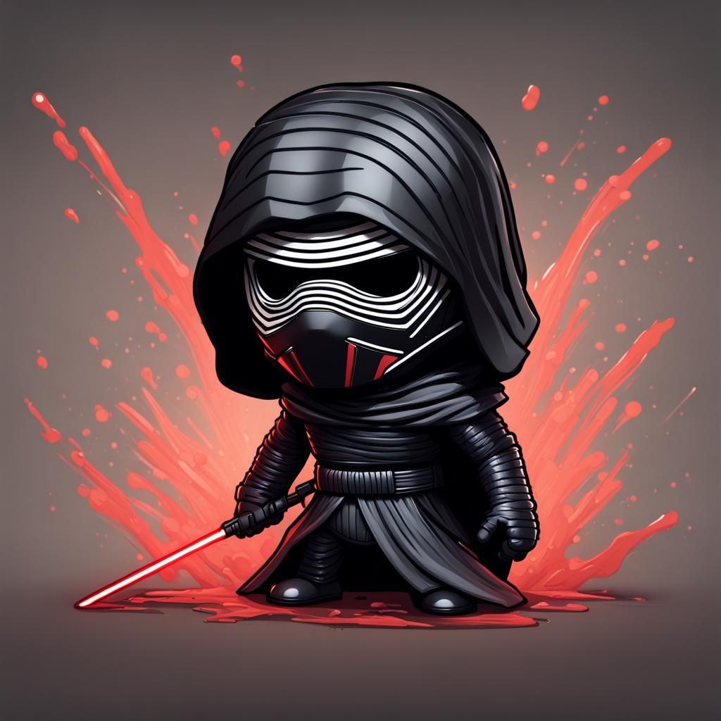 Kylo Ren Chibi - AI Generated Artwork - NightCafe Creator