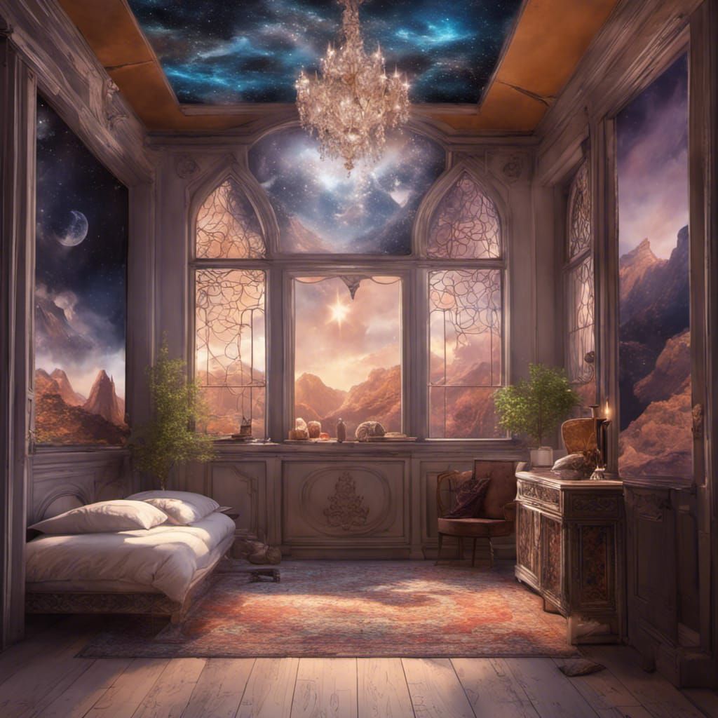 The Perfect Bedroom for Dreaming of Fantasies  by @NewAgerJul