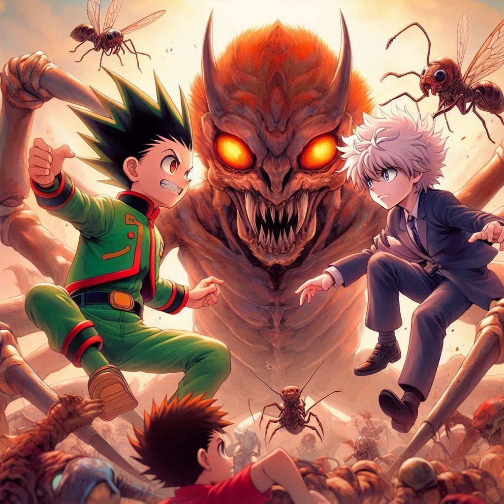 Hunter X Hunter Gon Freecss  y Killua Zoldyck