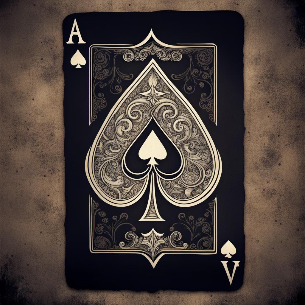 The Ace Of Spades - Ai Generated Artwork - Nightcafe Creator