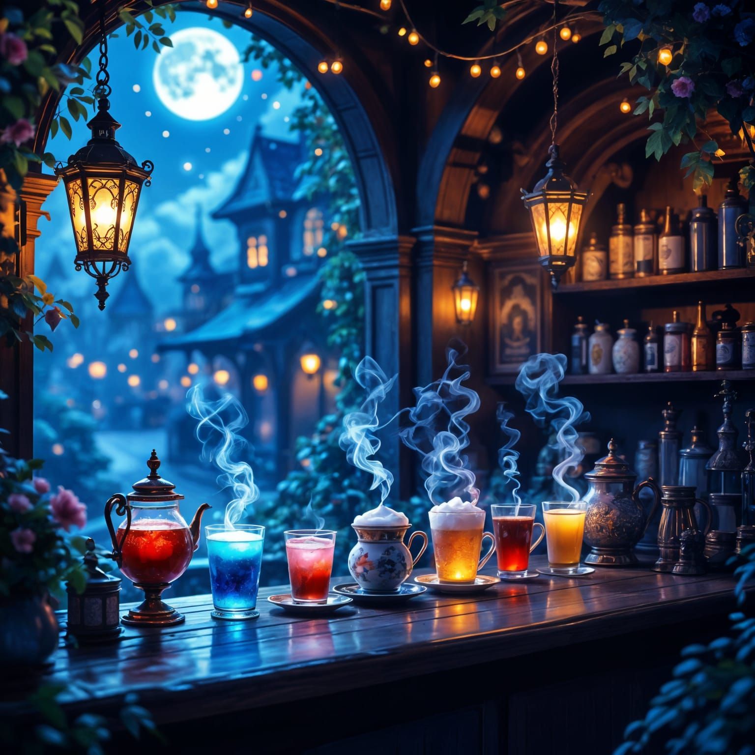 The Enchanted Café  by @RedPixie