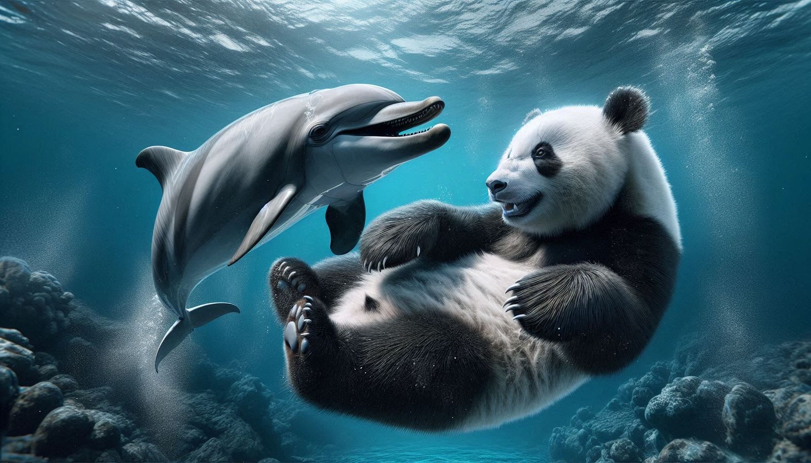 Dolphin and panda