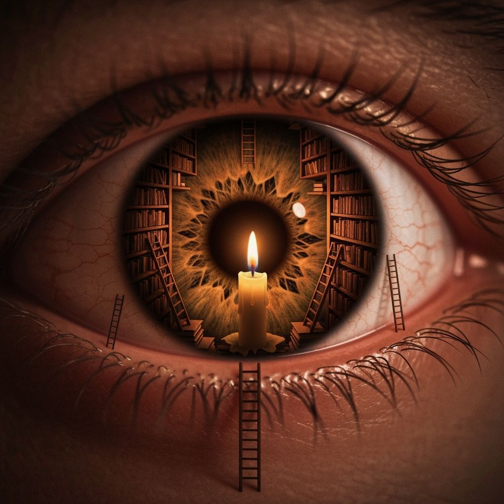 Surreal Eye Reveals Miniature Library