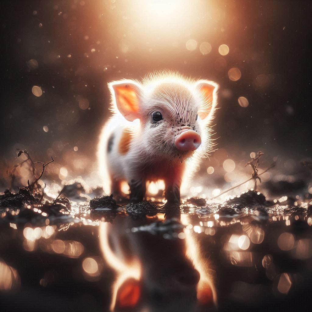 "Little Piglet, Doing Piglet Things“