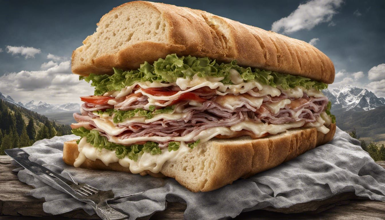 the biggest sandwich in the world 2  by @Bill