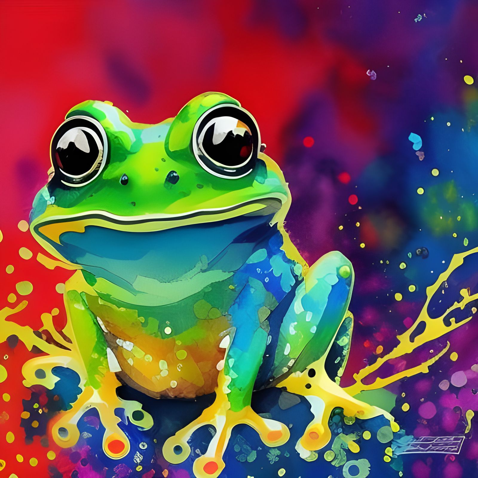 Frog - Ai Generated Artwork - Nightcafe Creator