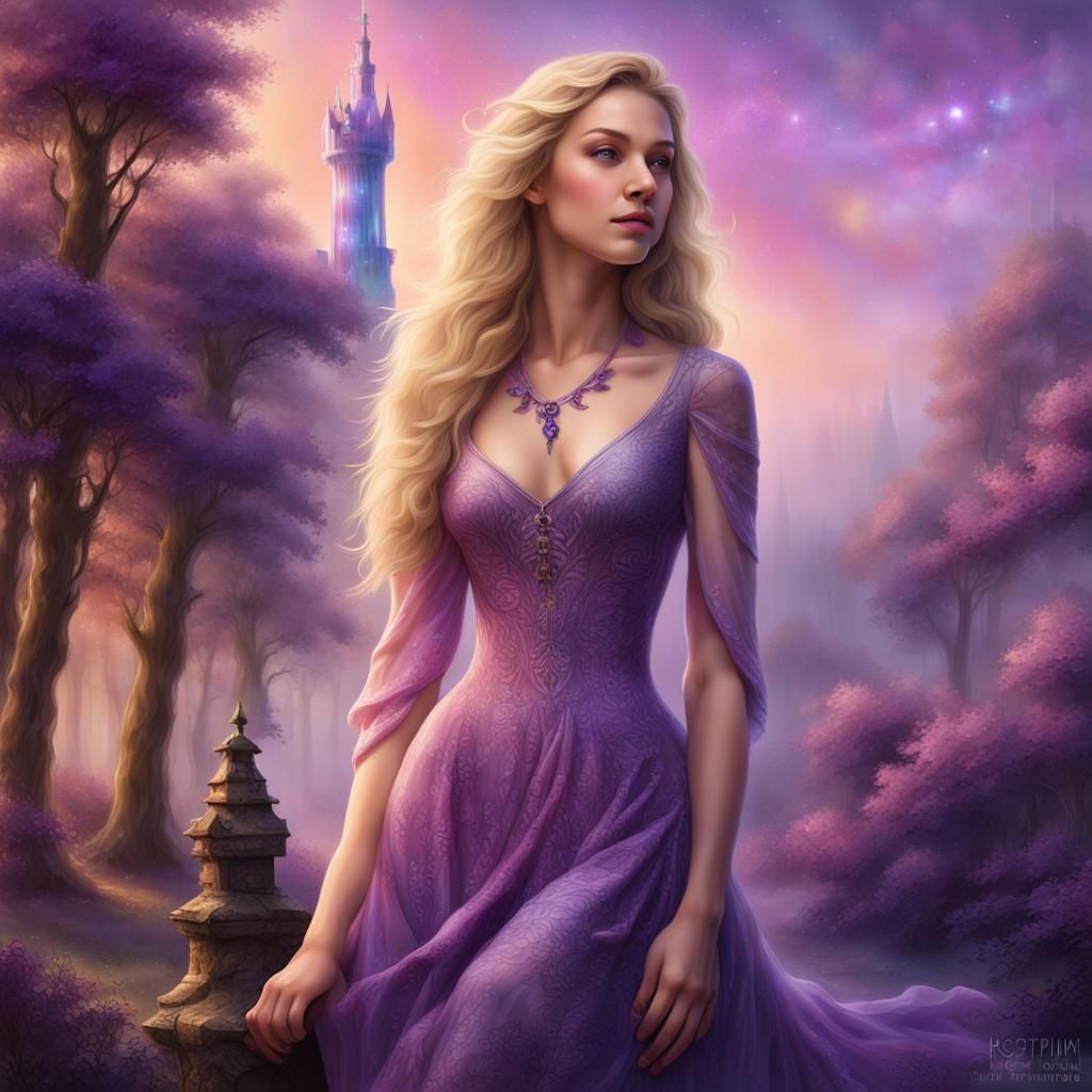 Rapunzel's Daughter - AI Generated Artwork - NightCafe Creator