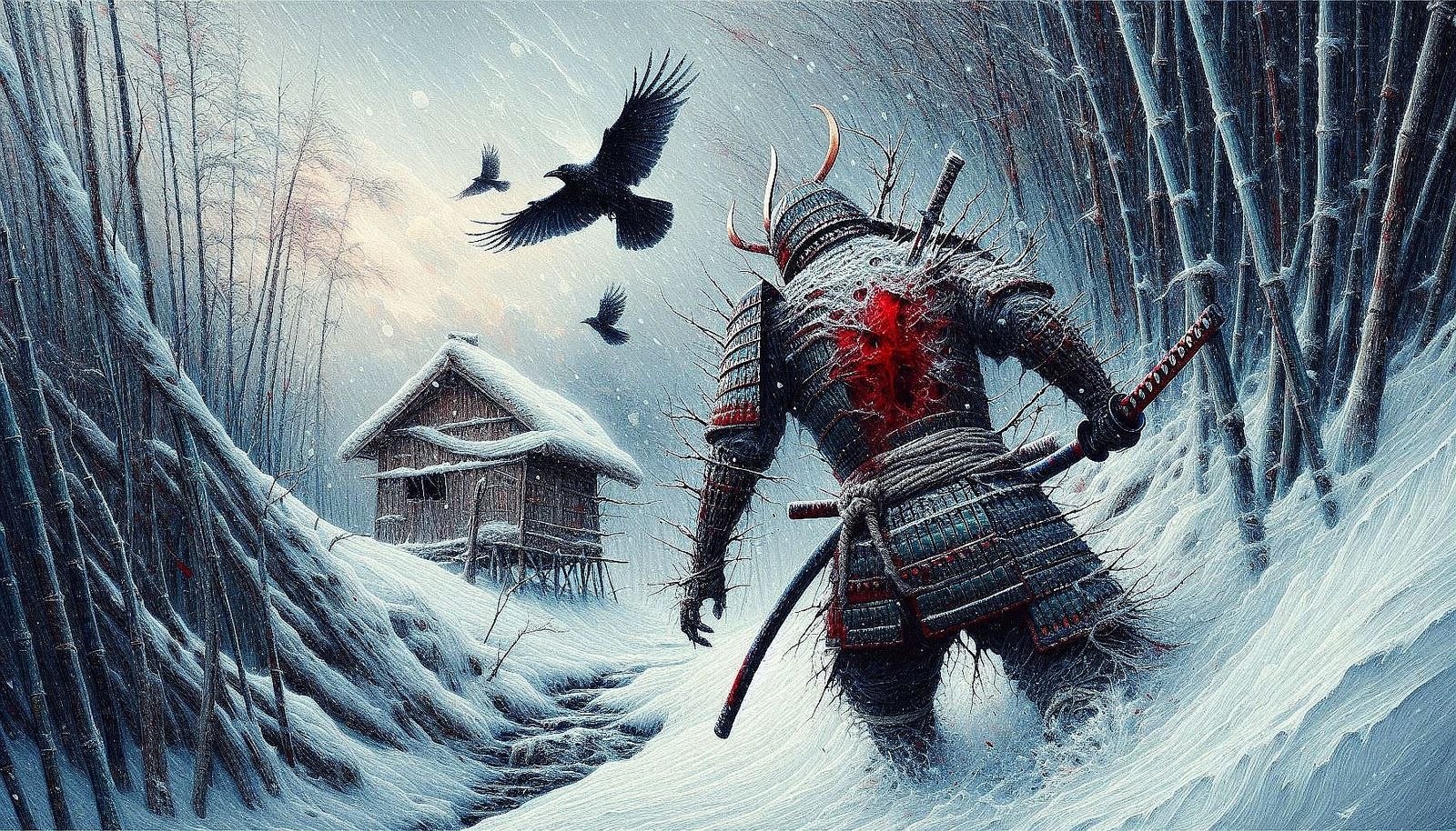 After the Battle -The Lonely Samurai.