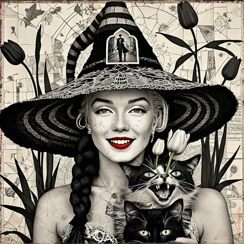 Collage Recipe of a Botanist Witch