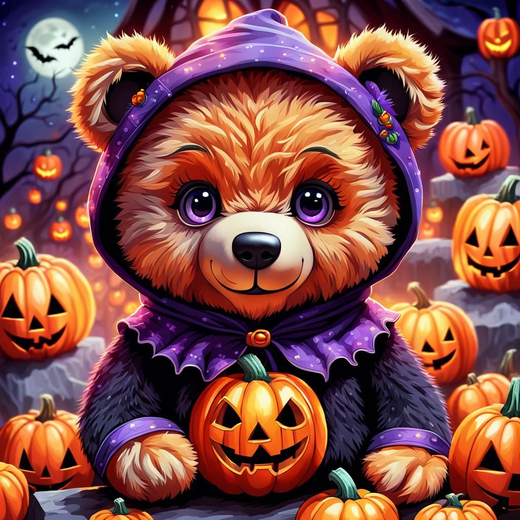 Halloween Teddy  by @Kimber