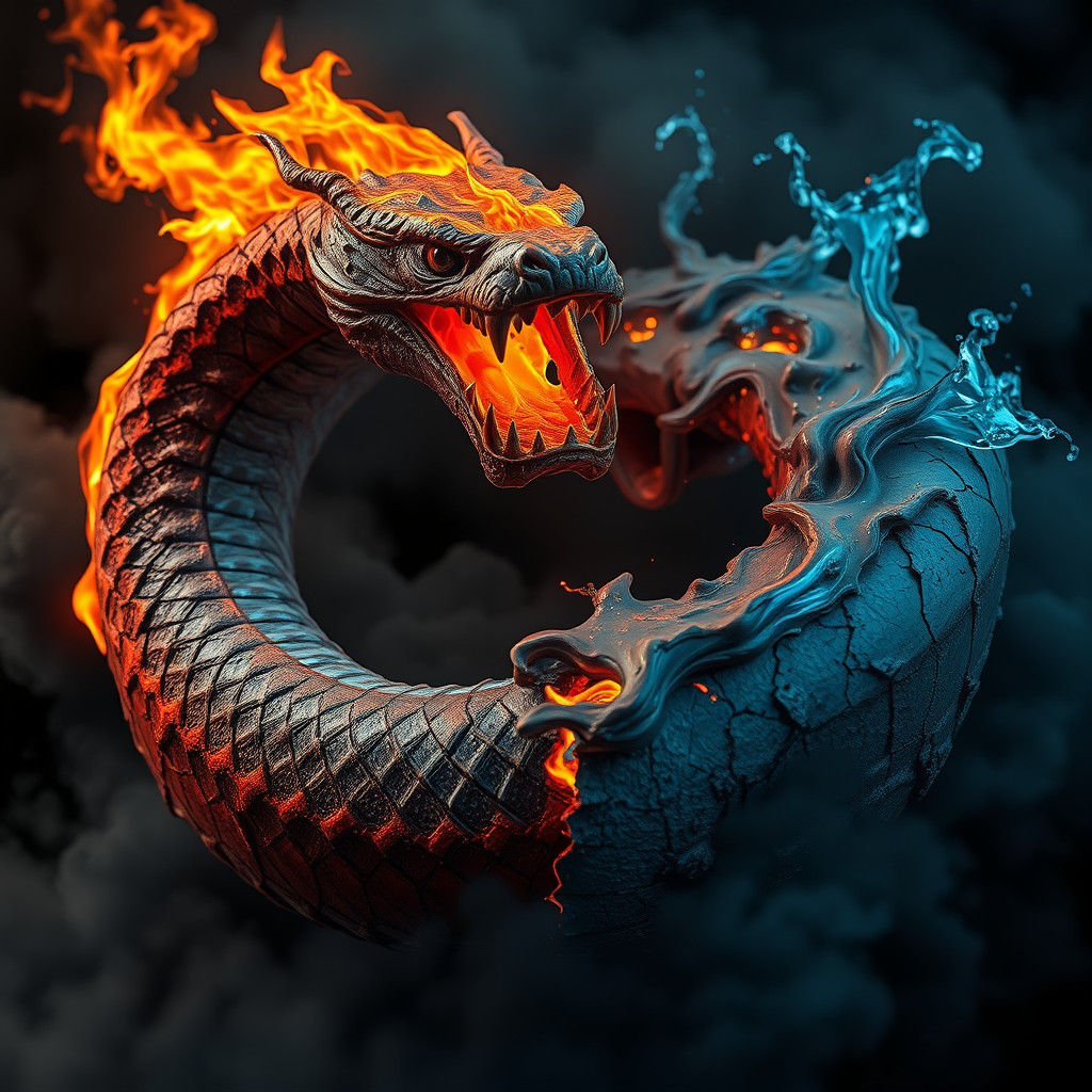 Yin and yang, water and fire.