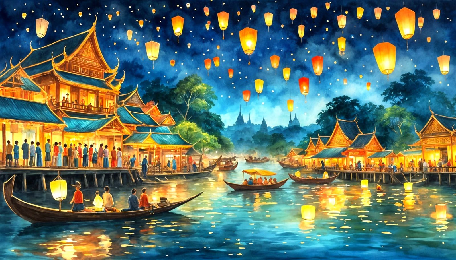 Thai lantern festival  by @FarSeeker