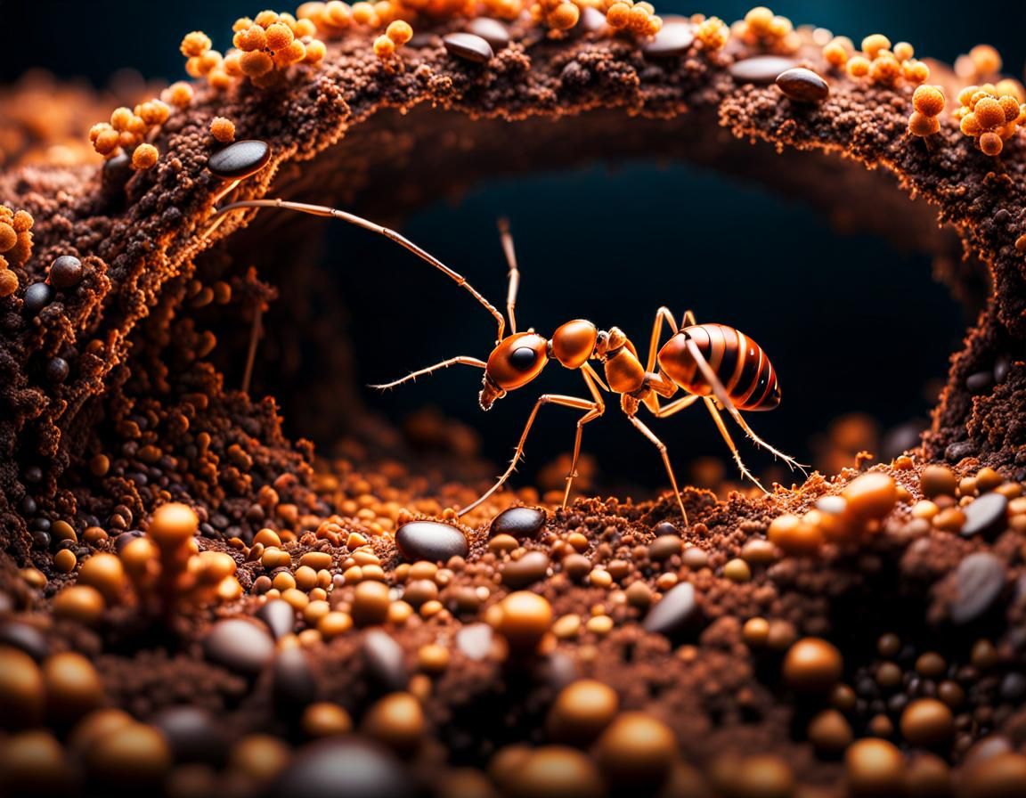 Inside an ant hill  by @Lilithmoon79 