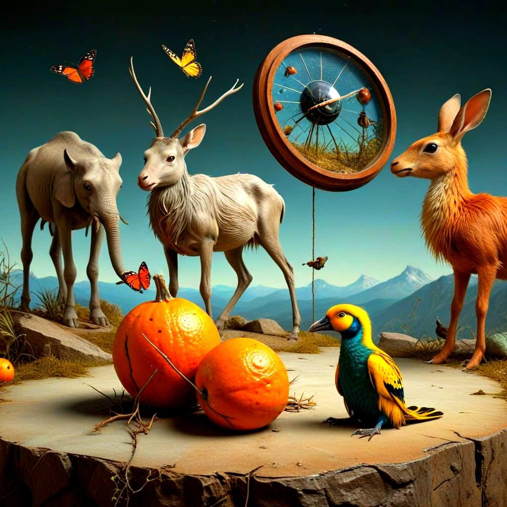 Stunning Photorealistic Surreal Landscape with Fantastic Cre...