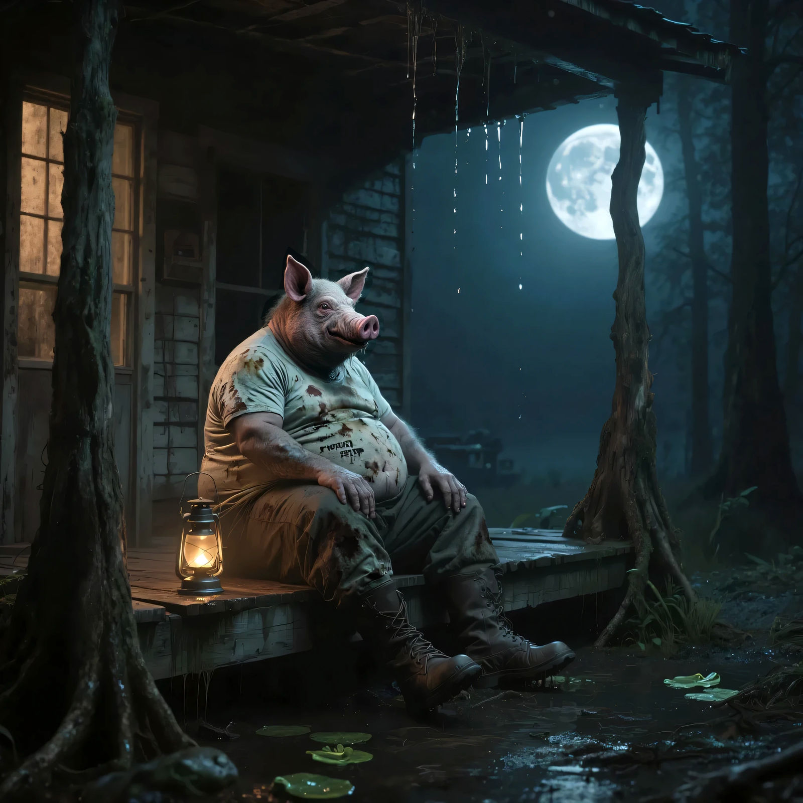 Sitting on the Dock of the Swamp