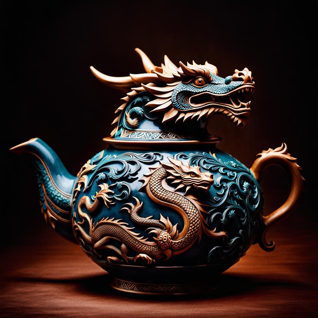 The Dragon Teapot  by @Keeg