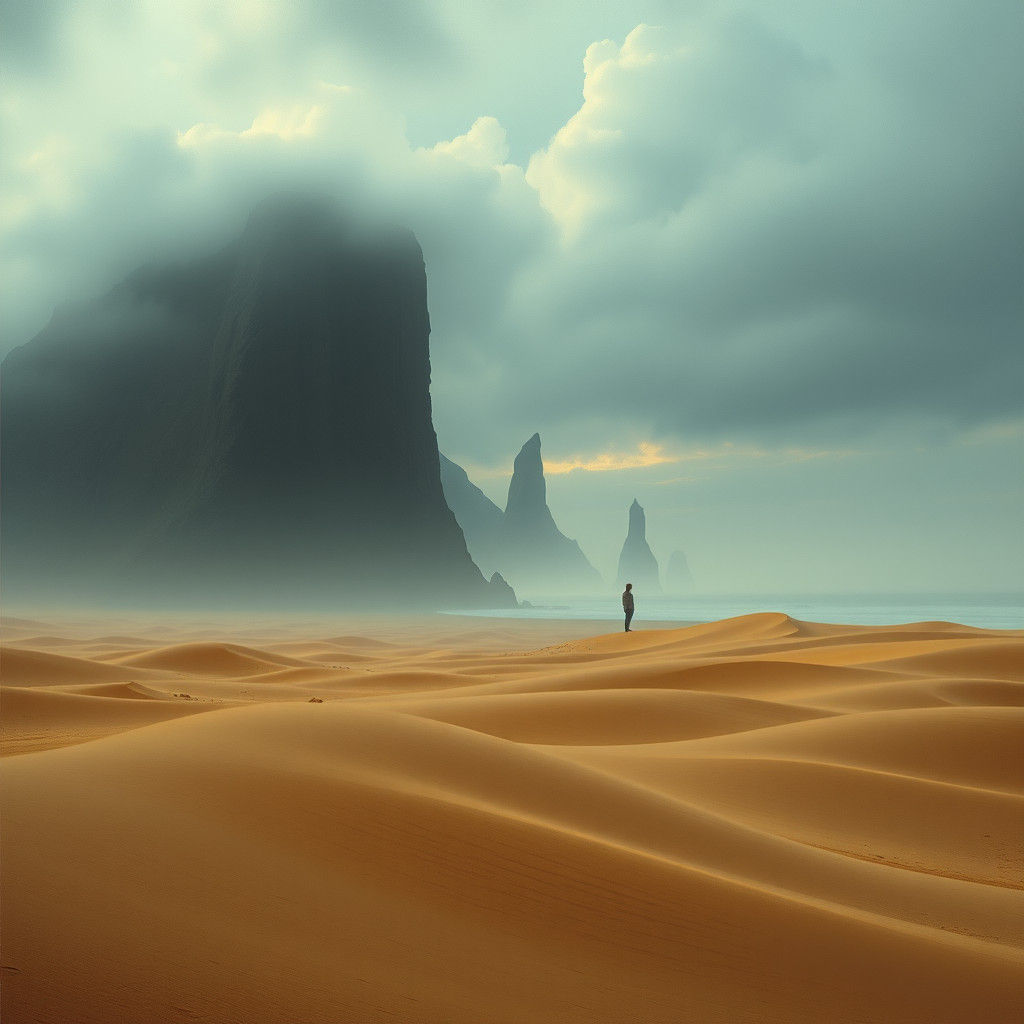 Towering Cliffs Guard the Edge of a Mystical Landscape