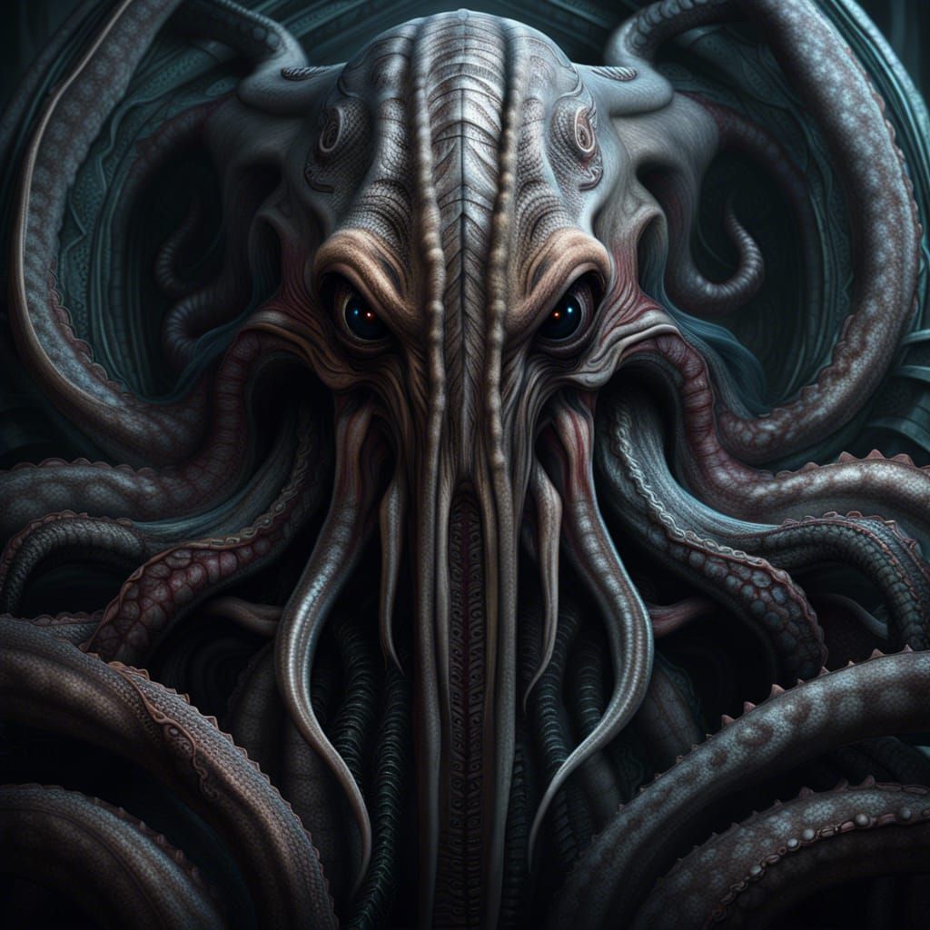 kraken HR Giger Artist style. - AI Generated Artwork - NightCafe Creator