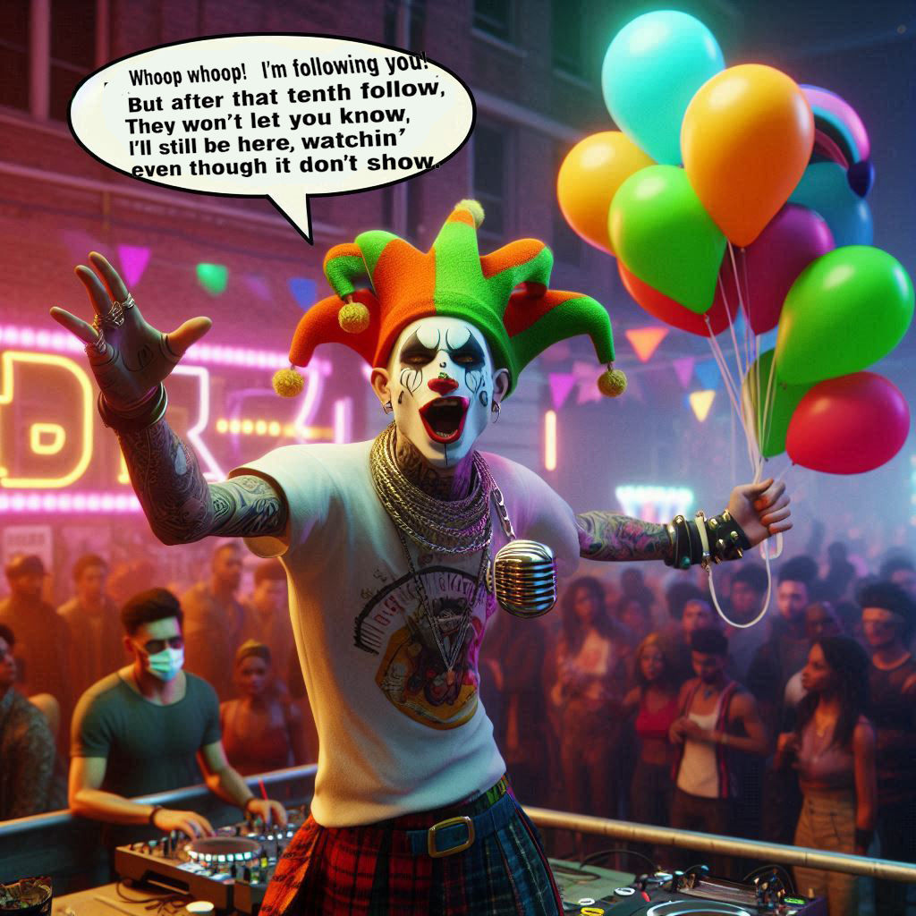 whoop whoop! i'm followin' you!