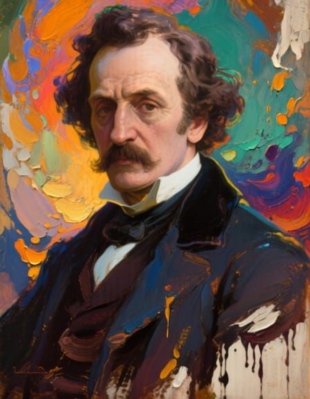 A portrait of Charles Dickens