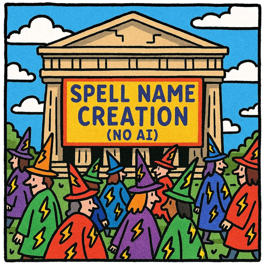 Spell Name Creation Convention (Quest 5-3-1)