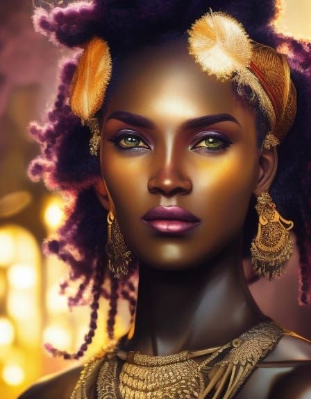 African Goddess Fantasy 1 - AI Generated Artwork - NightCafe Creator