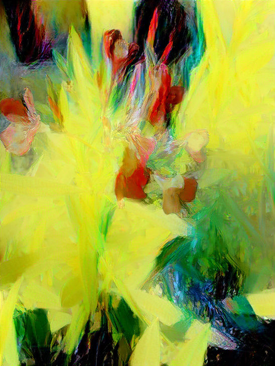 Exploding flower