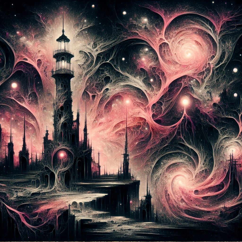 Lighthouse at the End of the Universe  by @IAP