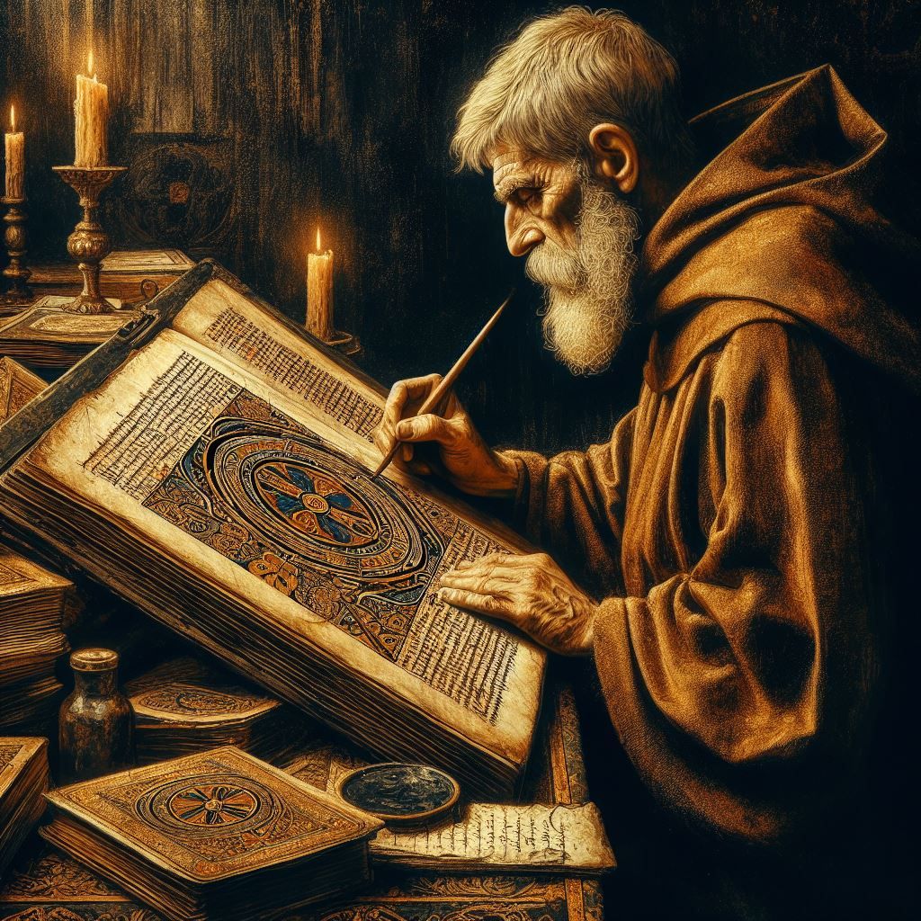 copyist monk