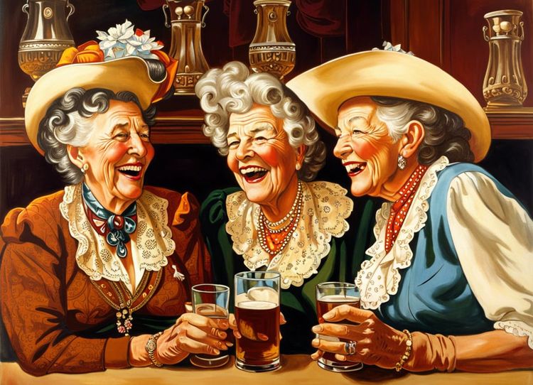 Grannies Gone Wild - Old West Edition - AI Generated Artwork ...