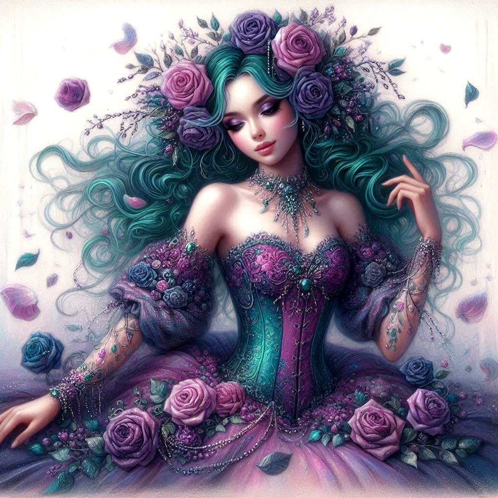 Purple & Teal   by @froggyrockz 