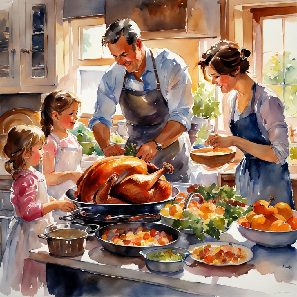 Family Thanksgiving  by @Superbear