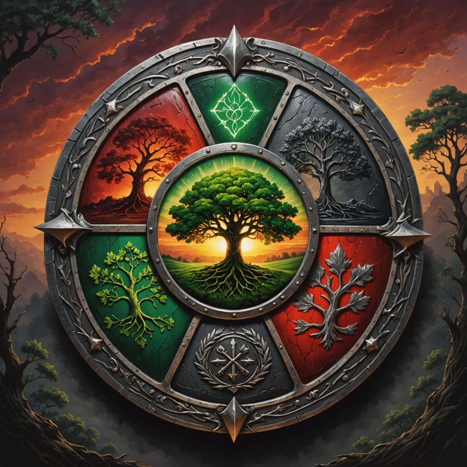 Druidic Shield of the ages. Protector of the forest.