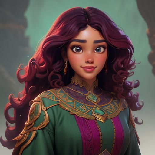 Gorgeous Mexican Goddess in Fantastical Landscape