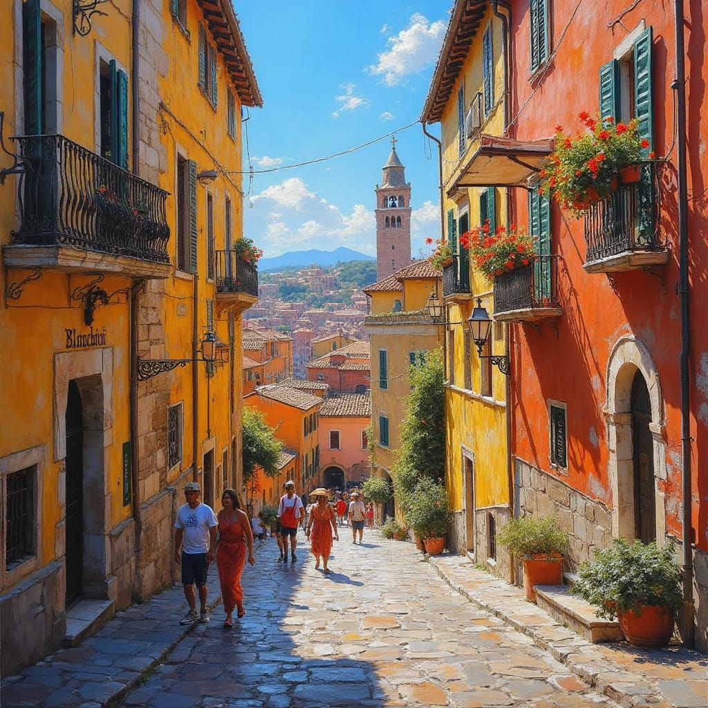 A quiet Italian small town