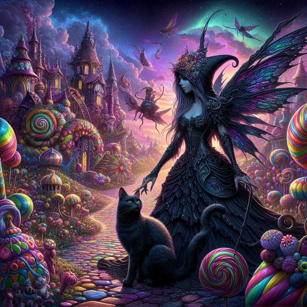 dark fairy in candy land