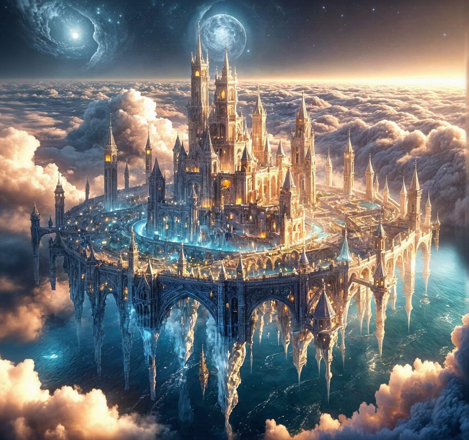 The Crystal Castle  by @Fiery