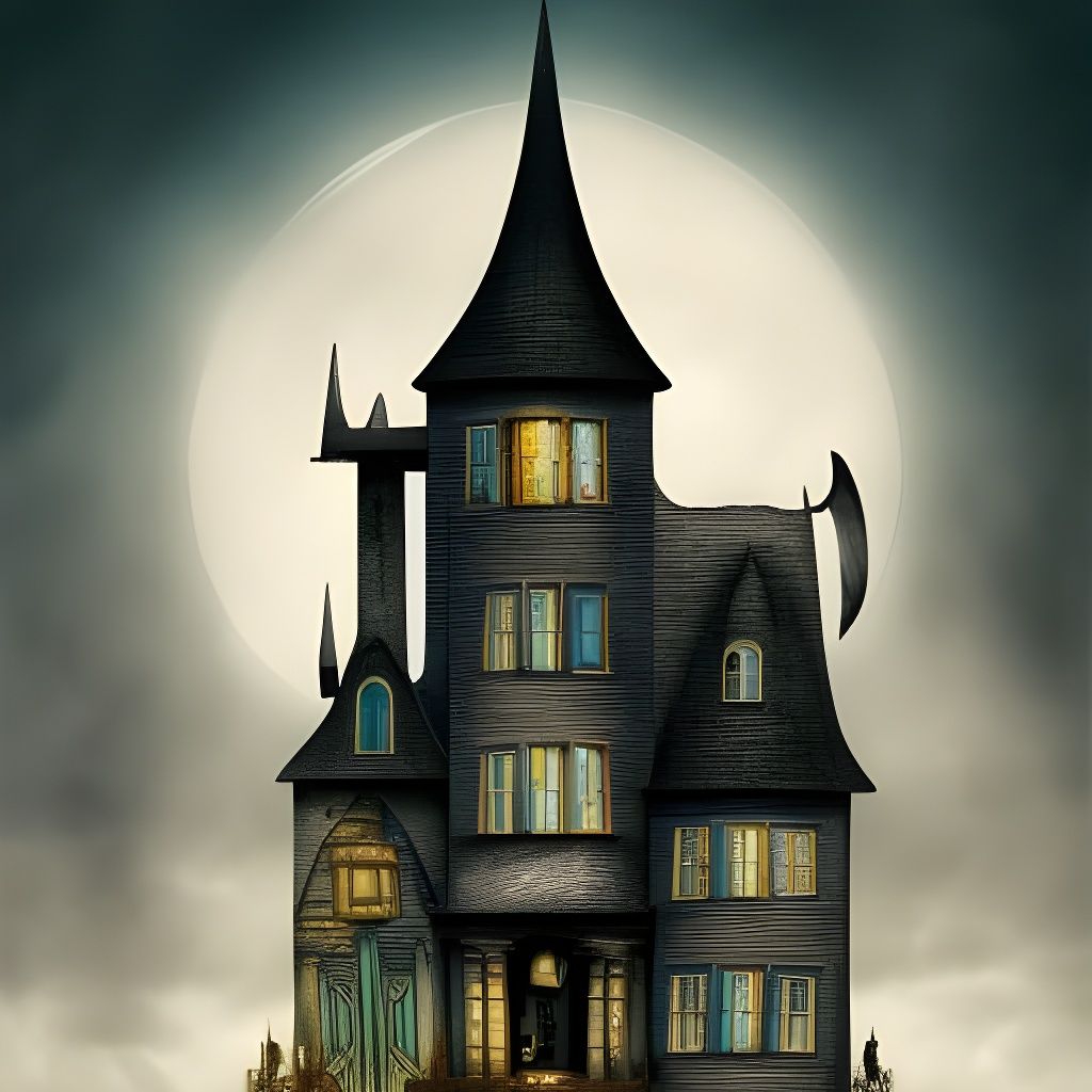Minimalist haunted house