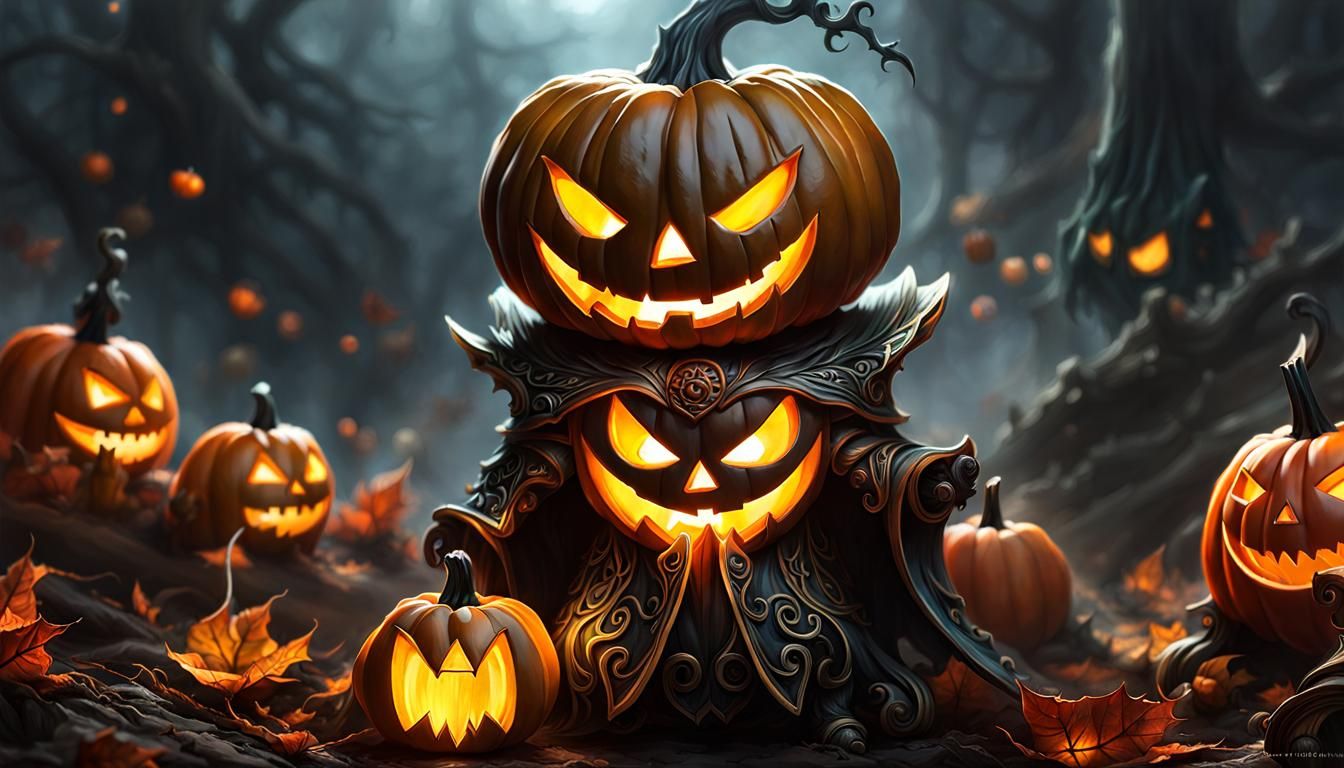 Samhain Jack-o'-lantern - AI Generated Artwork - NightCafe Creator