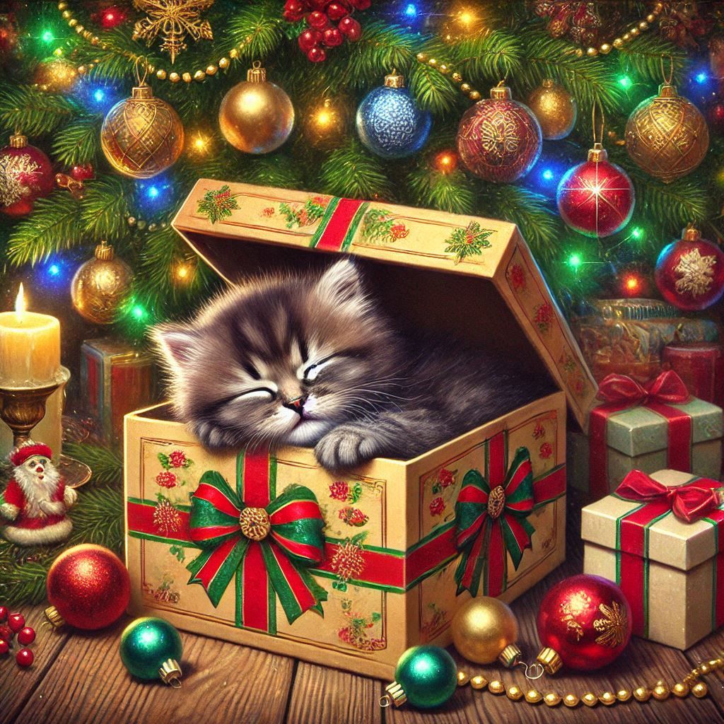 Christmas Kitten