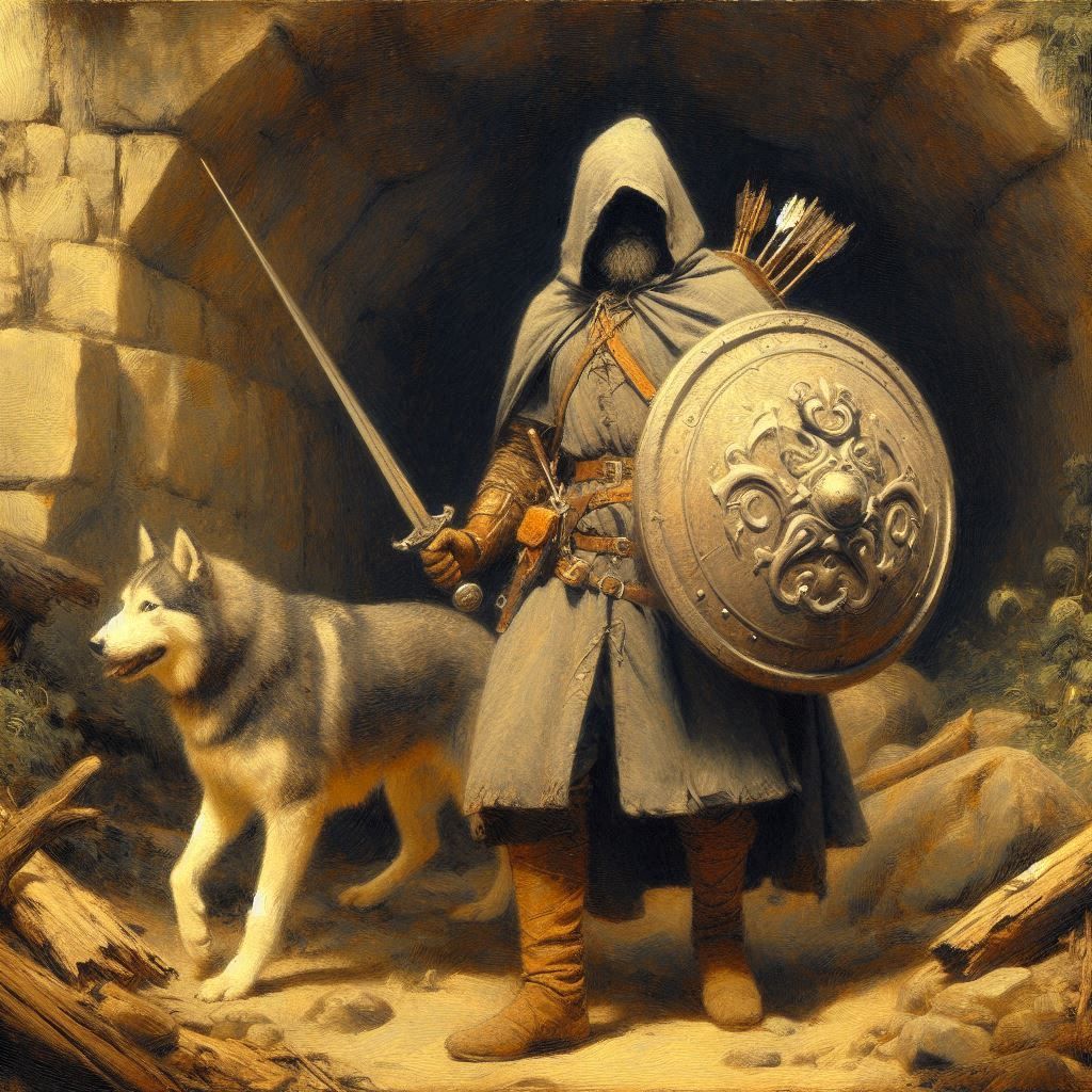 Grey Orc Farmer in Dangerous Cave