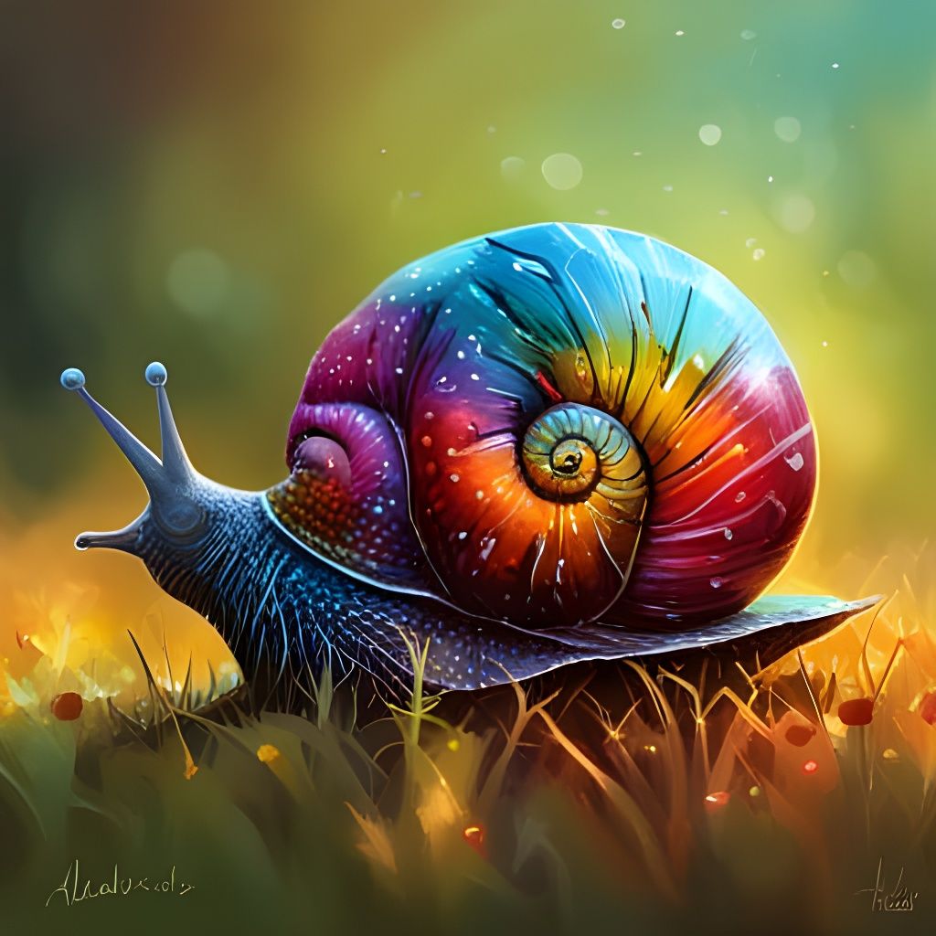 Fantasy Snail - AI Generated Artwork - NightCafe Creator