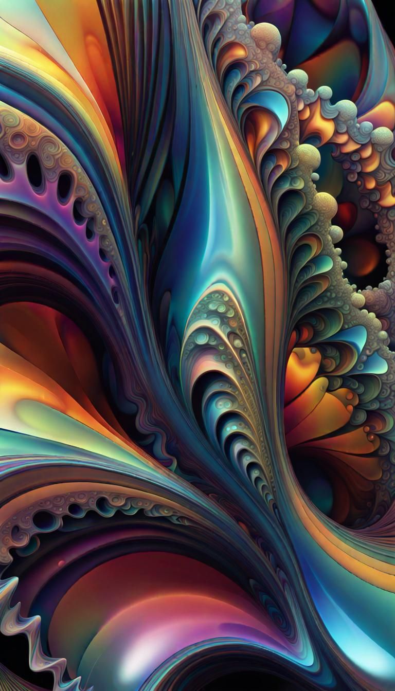 Psychedelic fractal art 21jan24 - AI Generated Artwork - NightCafe Creator