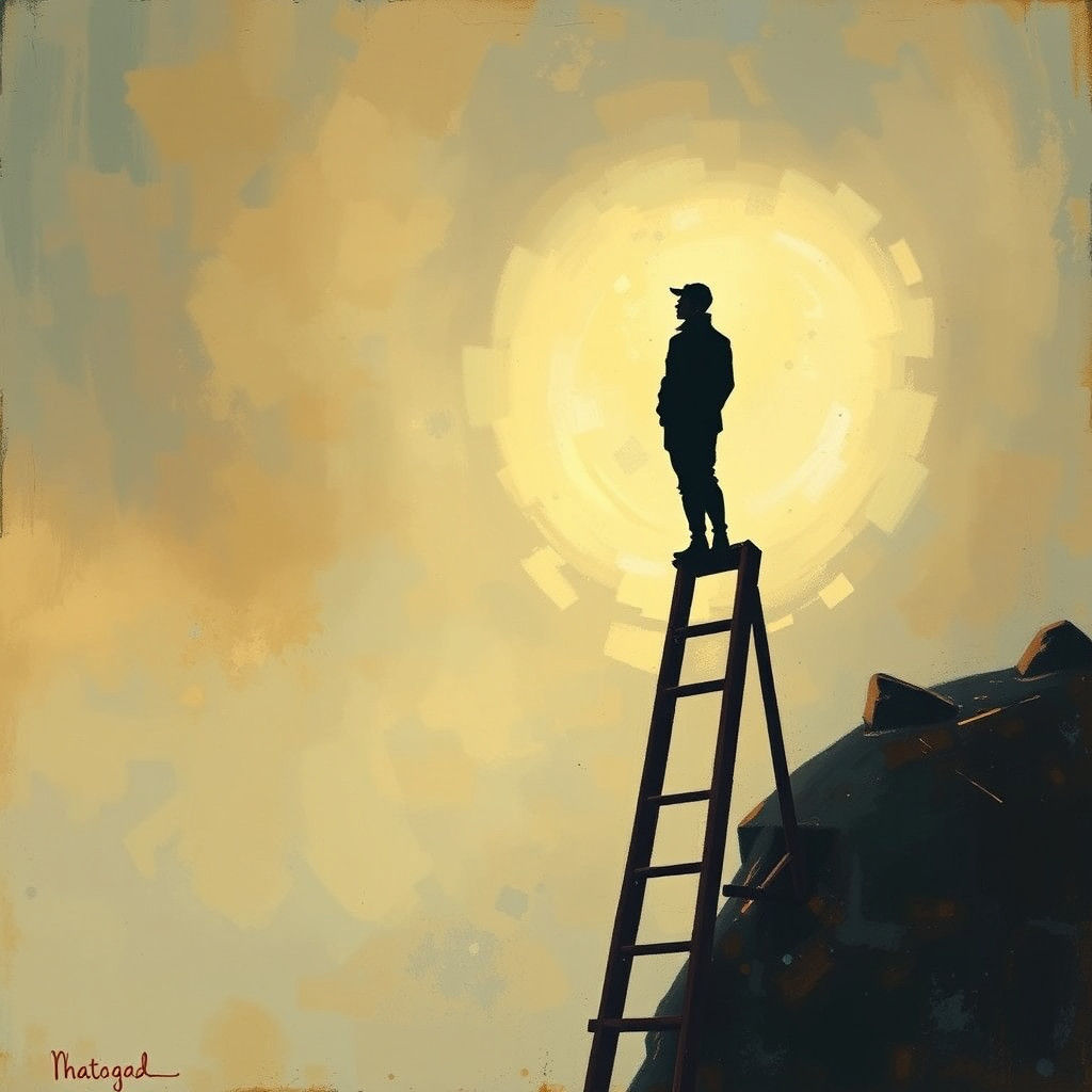 Lost Contemplation in Dreamlike Atmosphere