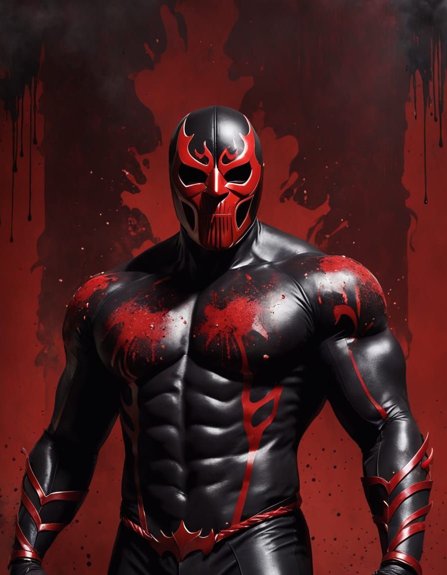 Morbid 8K resolution, split-complementary colors. H.R. Giger & Hector Garrido mixed media fused satanic deviantart, purgatory collage with d... - Start Image 1