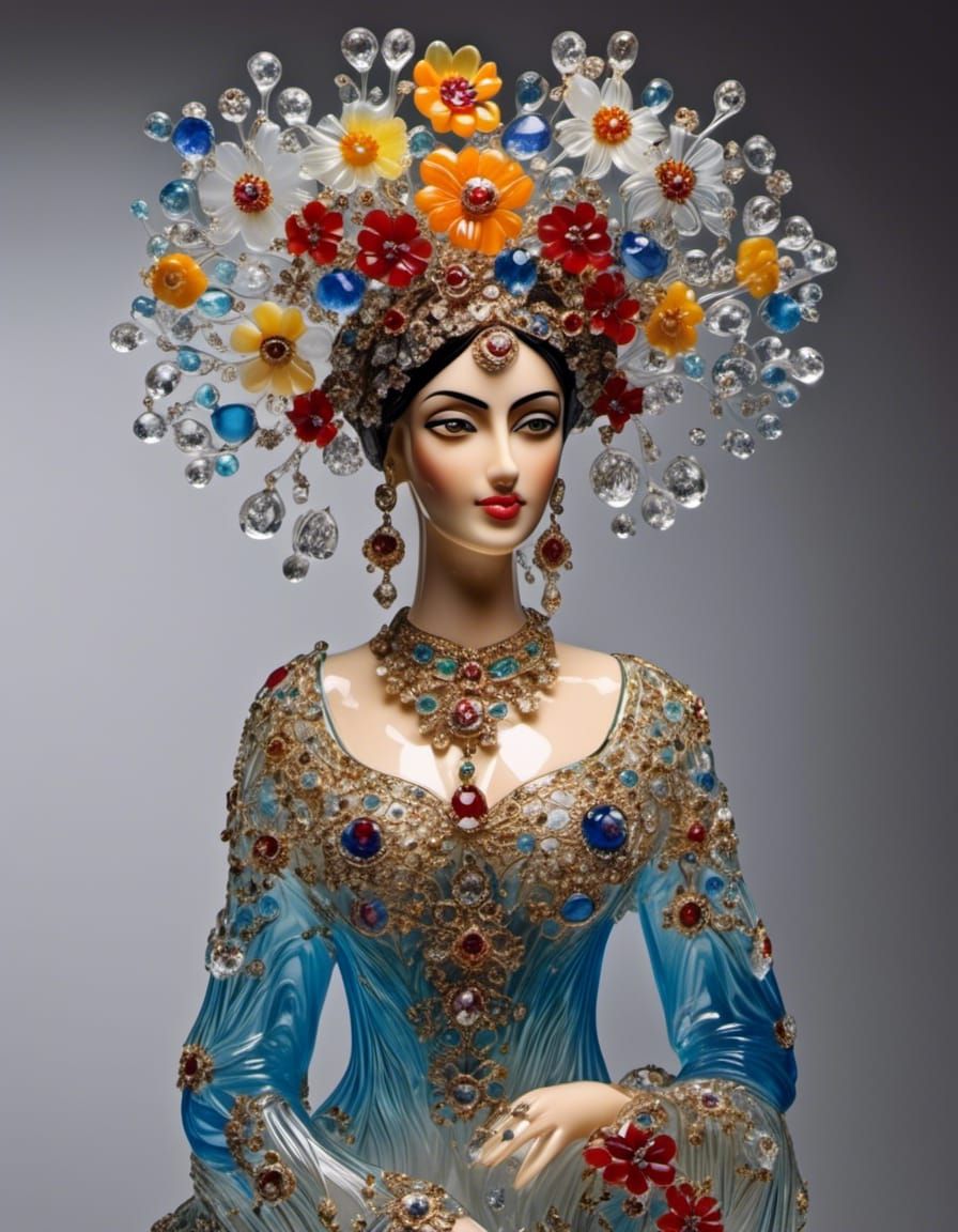 Glass sculpture (Glass Art XL v2)