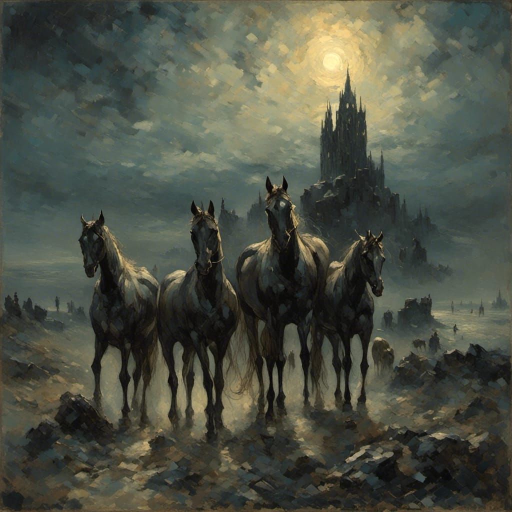Horses - AI Generated Artwork - NightCafe Creator