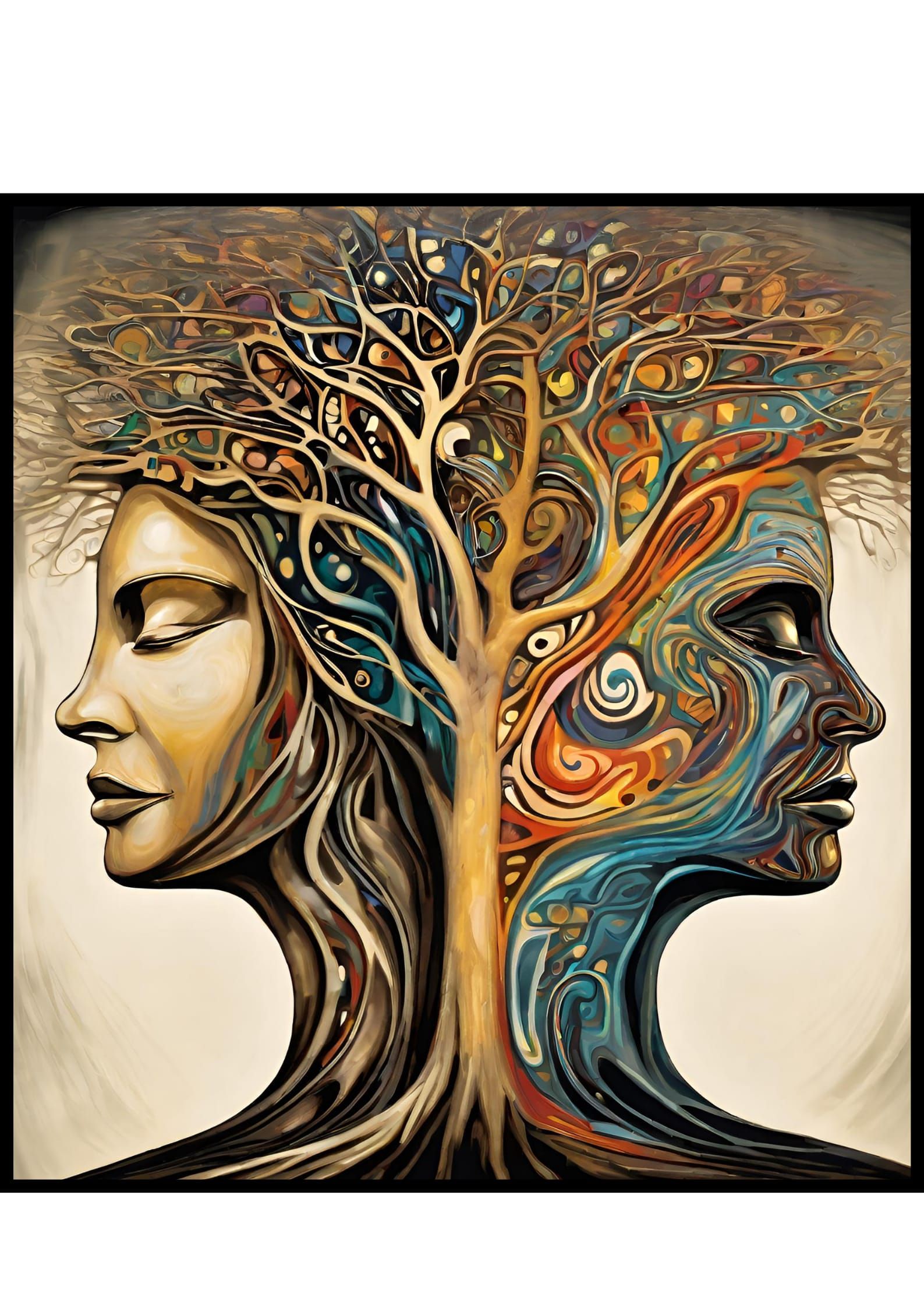 Tree of life: the unity of mind & spirit.
