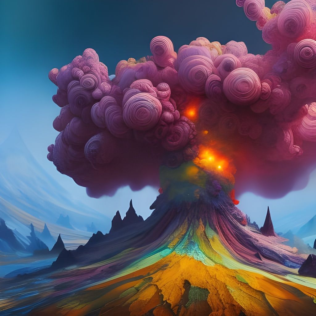 fantasy volcano  by @Venus Vesuvius